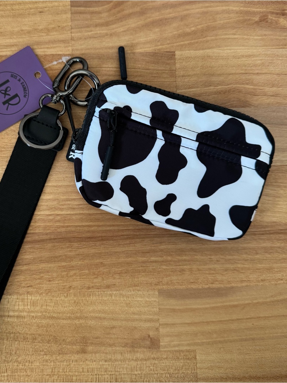 Cow Print Wristlet Wallet NWT